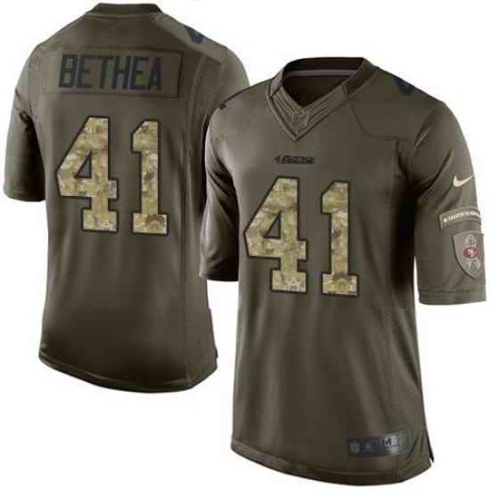 Nike 49ers #41 Antoine Bethea Green Youth Stitched NFL Limited Salute to Service Jersey